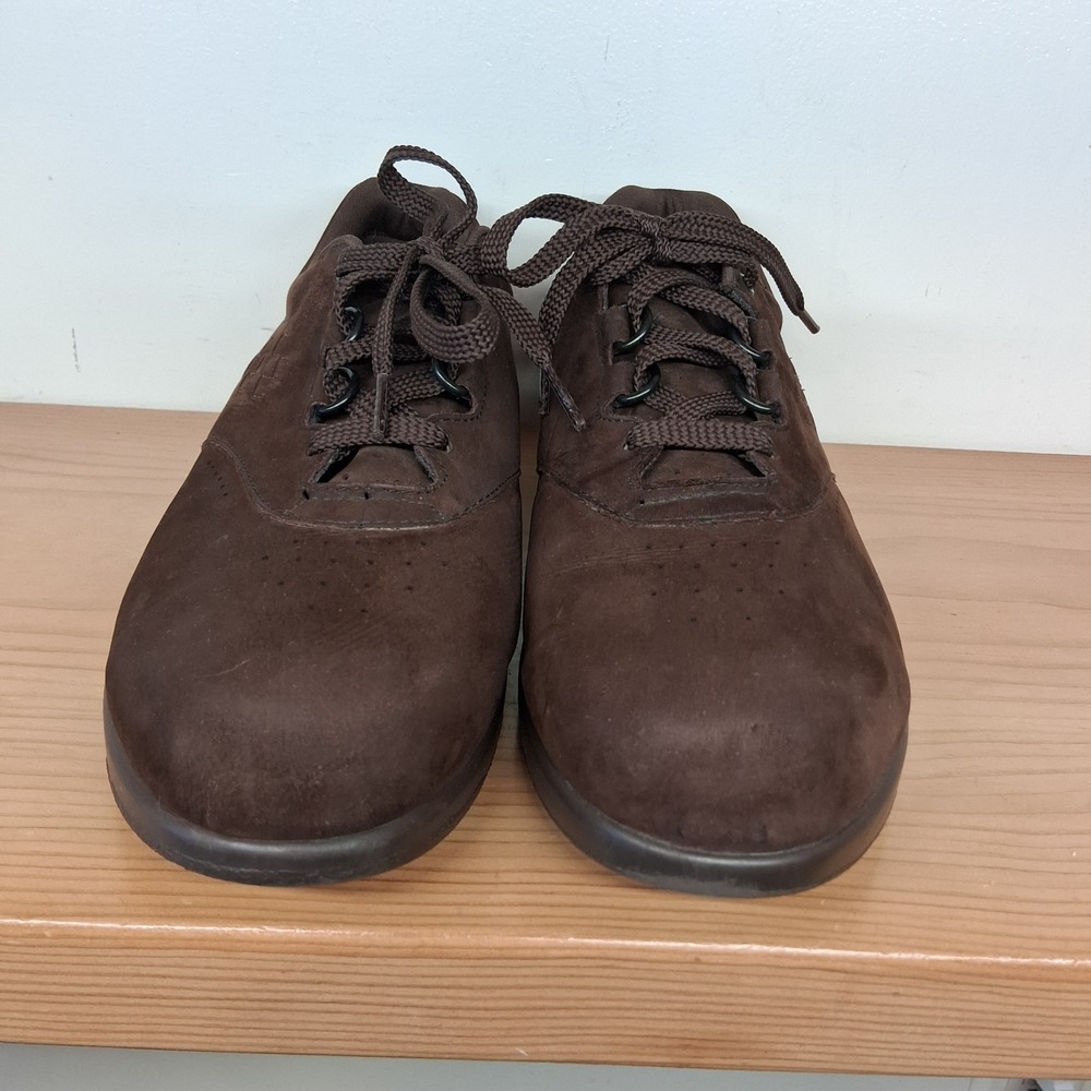 SAS‎ FREE TIME Womens Size 10 M Chocolate Brown Soft Suede Casual Comfort Shoes - Picture 4 of 13